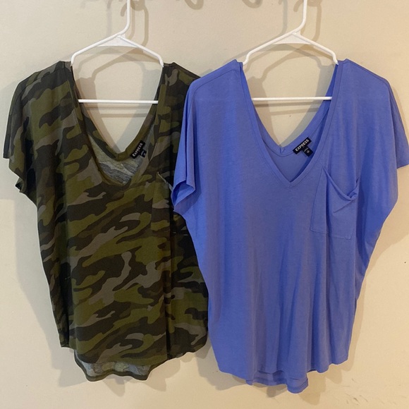 Express Tops - 2 express slouchy off the shoulder shirts